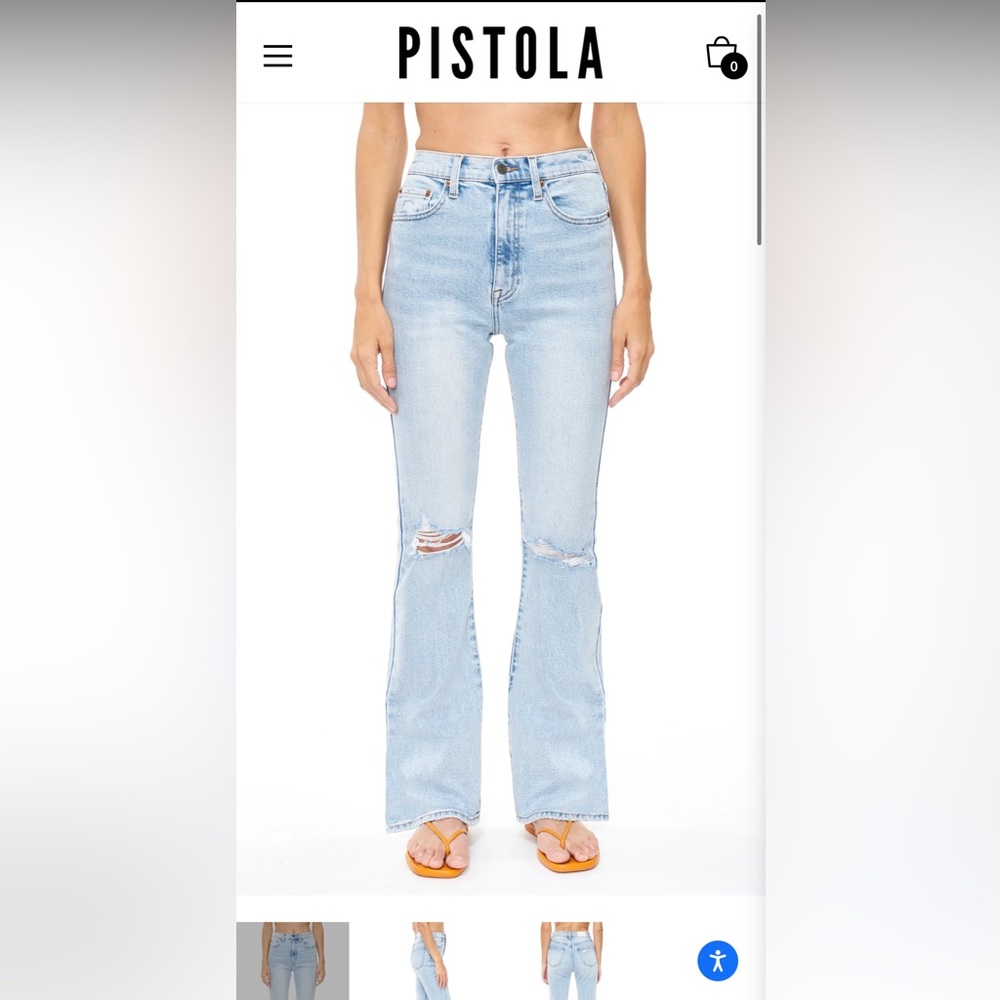 Brand new pistols jeans! Size 27! Dana super high rise flare in color Nelson